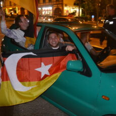 Wiesbadener aller Länder feiern Deutschlands EM-Sieg gegen die Niederlande