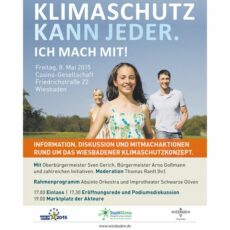 Ein Klimaschutzkonzept für Wiesbaden – das muss gefeiert werden, heute in der Casino-Gesellschaft