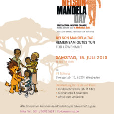Gemeinsam Gutes tun für Löwenmut: Heidi Wieczorek-Zeul berichtet am Nelson-Mandela-Tag von ihrer Begegnung mit ihm