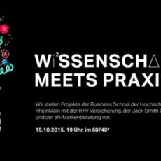 „Wissenschafts meets Praxis“ startet heute im 60/40 – Projekte, Kontakte, Drinks und Fingerfood in launiger Runde