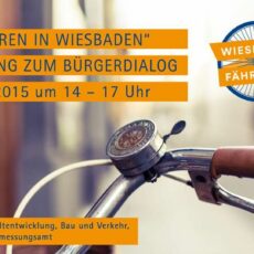 „Wiesbaden fährt Rad“-Bürgerdialog – Radverkehrskonzept wird am Samstag vorgestellt und diskutiert