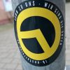 Die Identitären _ geklebt am Luisenplatz Wiesbaden März 2016 _ privat