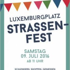 Premiere: Schlendern, Shoppen und Genießen beim 1. Straßenfest am Luxemburgplatz am Samstag