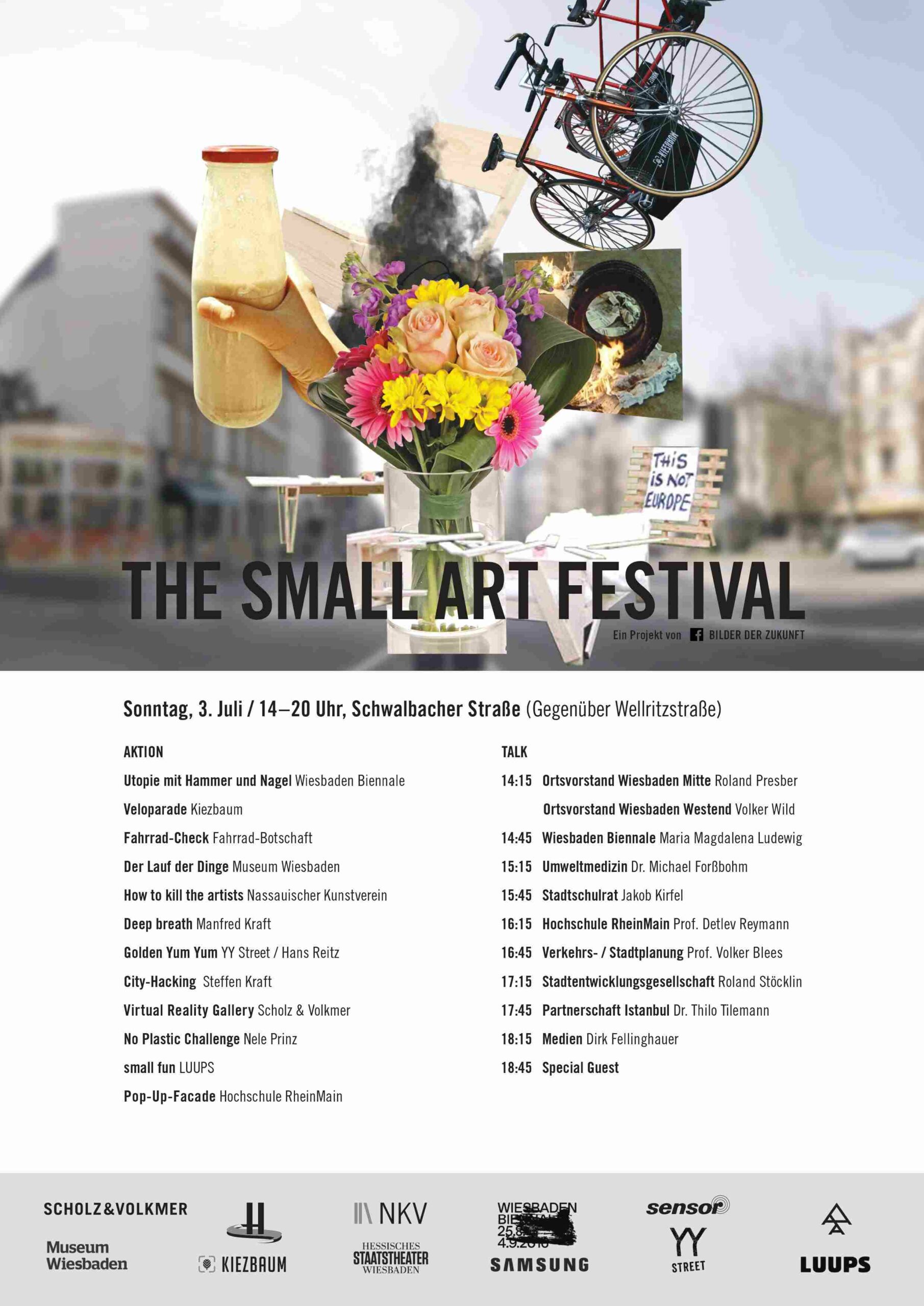 Heute! Schwalbacher Straße! The Small Art Festival und Die 12. Vision – das aktualisierte Programm: