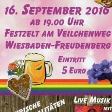 O´wärmt is! 1. Wiesbadener Warme Wiesn wird im Freudenberger Festzelt als schwul-lesbisch-queeres Oktoberfest gefeiert