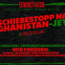 Demo gegen Abschiebungen nach Afghanistan – Start am Samstag um 13 Uhr am Hauptbahnhof