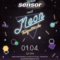 5 Jahre sensor-Party am Samstag im Kulturpalast: Fühle deine Stadt trifft Neontanzattacke – und euch!?
