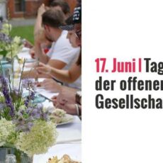 Heute setzt sich „die offene Gesellschaft“ zusammen: Tafel für alle auf der Wilhelmstraße feiert die Demokratie