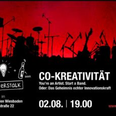 Donnerstalk, am 02.08. um 19 Uhr mit dem Thema „Co-Kreativität“: Wieviel Innovationskraft liegt in der kreativen Kollaboration?