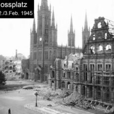 Stilles Gedenken an die Wiesbadener Bombennacht von 1945 am 2. Februar auf dem Schlossplatz