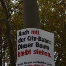 Editorial November-sensor: Bitte, bitte, stimmen Sie nicht „wegen der Bäume“ gegen die Citybahn!