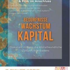 Jugendforum diskutiert heute über „klimafreundliches Wiesbaden“ und zeigt Film