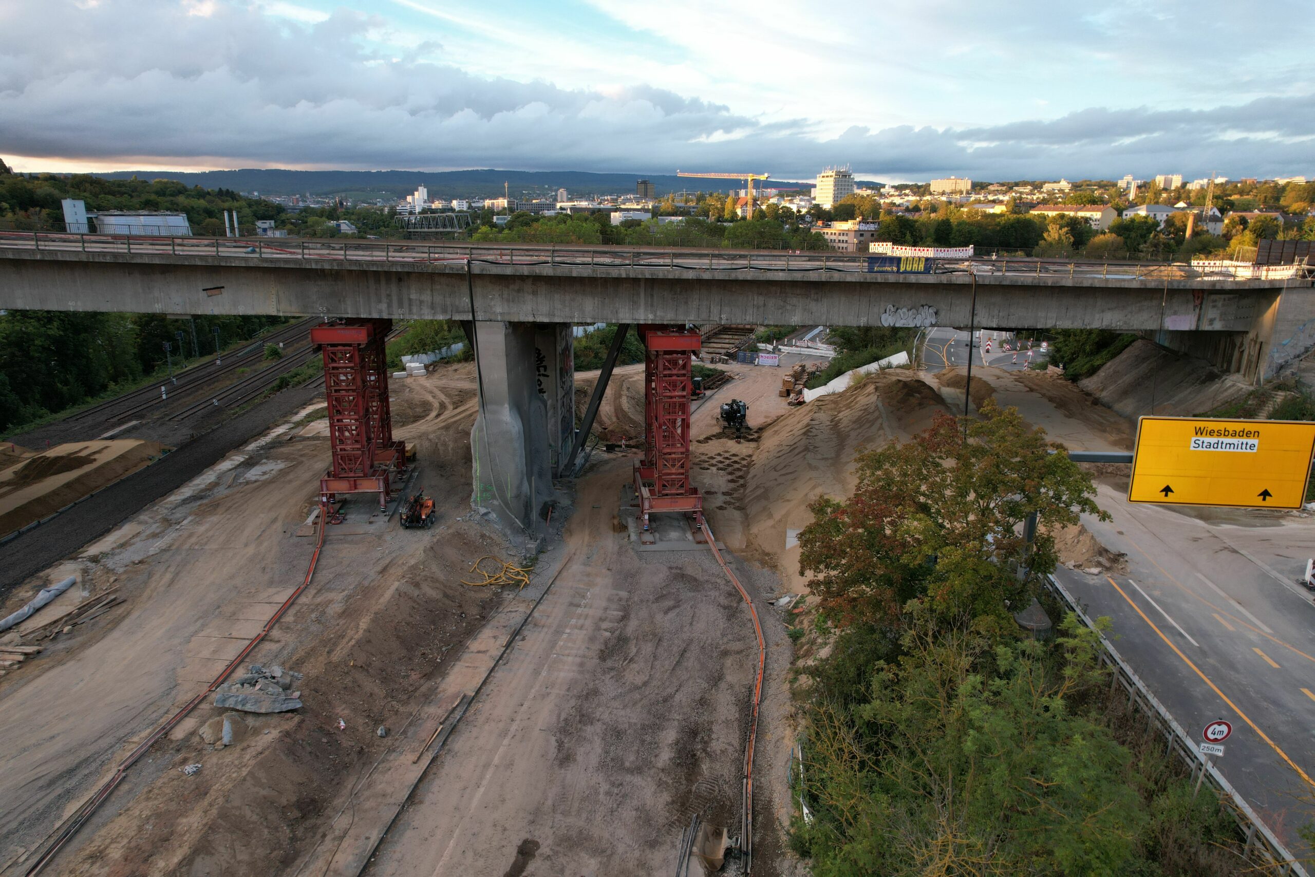 Erdrutsch salzbachtalbrücke wiesbaden