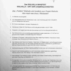 Das Walhalla Manifest