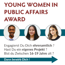 Award für ehrenamtlich engagierte junge Frauen – bis 10. Februar bewerben
