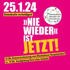 Wiesbaden geht gegen die AfD auf die Straße: Breit aufgestellte „Demokratie verteidigen“-Demo am 25.01.